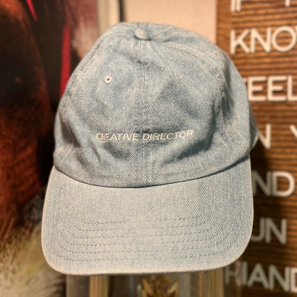 Retro 90s Urban Outfitters Blue Creative Director Baseball Hat